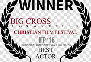 Bigcross Winner Best Actor Black Laurel   La Shorts Official Selection  HD Png Download