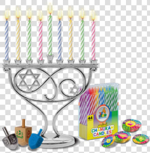 Candle Menorah Set Mini   Hanukkah  HD Png Download