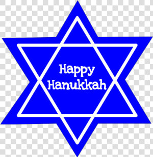 Happy Hanukkah  Star Of David  Black And White    Jewish Star  HD Png Download