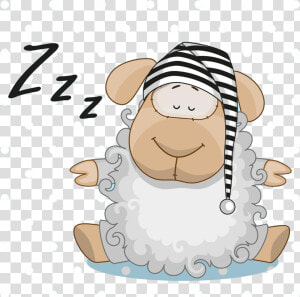 Lamb Clipart Sleeping   Sheep Sleeping Clipart  HD Png Download