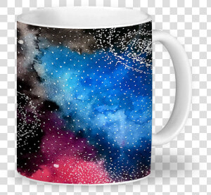 Caneca Galáxia Colorida De Nanda Dotina   Mug  HD Png Download