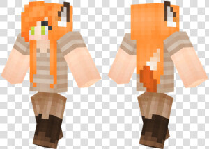 Foxy Lady Fox Ears  Minecraft Girl Skins   Minecraft Fox Ears Skin  HD Png Download