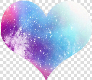 Blue  Galaxy  And Heart Image   Galaxy Heart  HD Png Download