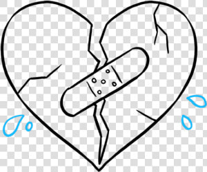 Drawn Broken Heart Sketching   Cool Broken Heart Drawings  HD Png Download