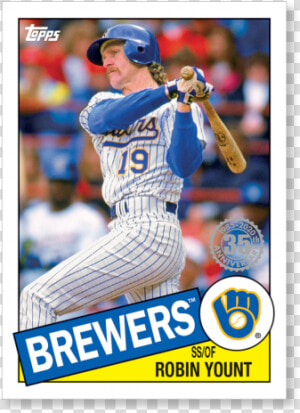 Robin Yount 2020 Topps Series 1 1985 Topps Baseball   College Baseball  HD Png Download