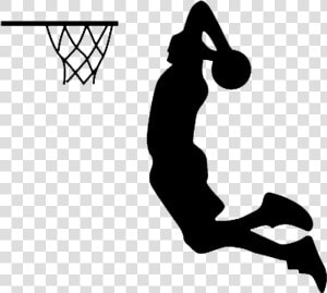 Basketball Player Dunking Cartoon  HD Png Download