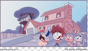 The Fairly Odd Parents   Fairly Odd Parents Timmys House  HD Png Download