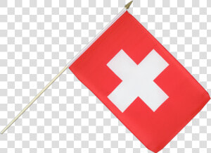 Drapeau Sur Hampe Suisse   Clipart Drapeau Suisse  HD Png Download