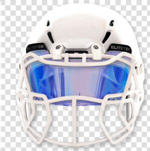 Colored Football Visors By Elitetek   Black Football Helmet Visor  HD Png Download