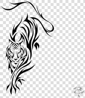 Tiger Tattoos Png Clipart   Tatuajes De Tigres Tribales  Transparent Png