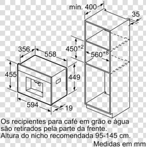 Cafetera Empotrada Dimensiones  HD Png Download