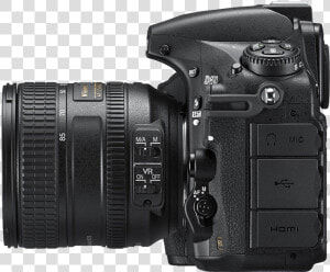 Nikon D810 Camera Side View Transparent Png Image   Dslr Camera Side View Png  Png Download