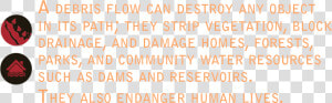 A Debris Flow Can Destroy Any Object In Its Path   Amber  HD Png Download