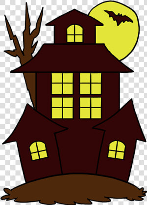 How To Draw Haunted House   Haunted House Drawing Easy  HD Png Download