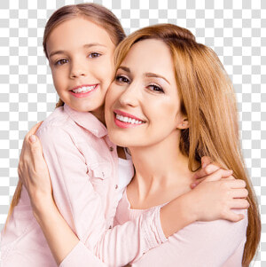 Mother And Daughter Smiling Together   Mother And Daughter With Braces Transparent Png  Png Download