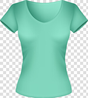 Female Green Shirt Png Clipart   Female Shirt Png Transparent  Png Download