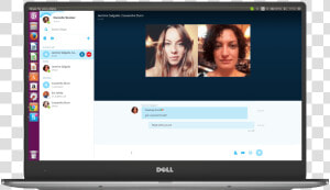 Skype Finally Arrives On Linux Again   Skype For Linux Screen  HD Png Download