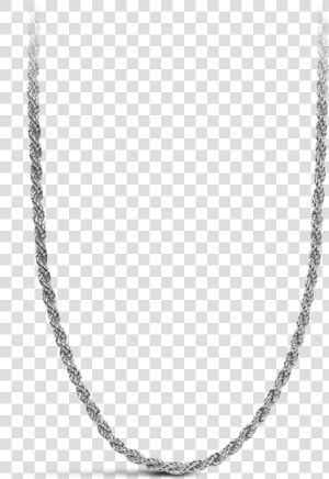 Davidrose White Gold Rope Chain   Chain  HD Png Download