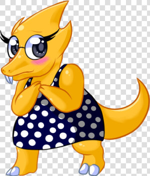 Alphys Chibi Png   Png Download   Chibi Alphys  Transparent Png