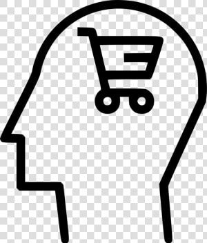 Human Mind User Brain Shop Discount Cart Sale Shopping   Shopping Cart In Brain  HD Png Download