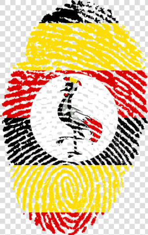 Uganda 653059 960 720 Clipart   Png Download   Uganda Flag Fingerprint  Transparent Png