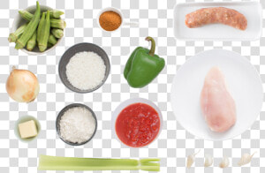 Chicken Gumbo With Sausage And Okra   Fast Food  HD Png Download