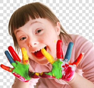 Transparent Excited Girl Clipart   Transparent Down Syndrome Png  Png Download