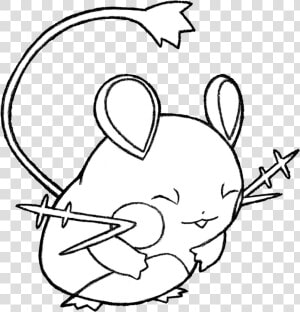 Dedenne Pokemon Drawing   Png Download   Pokemon Dedenne Coloring Pages  Transparent Png