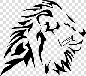 Lion Tribal By Customstyle By Dracos007 On Clipart   Lion Head Vector Png Transparent  Png Download