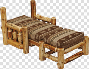 Cedar Futon Chair And Ottoman And Cover   Bed Frame  HD Png Download