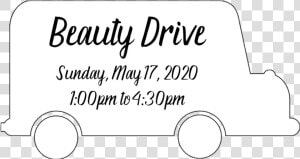 Beauty Bus Foundation Beauty Drive May 17 2020   Line Art  HD Png Download