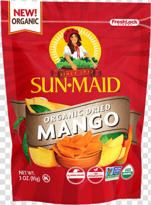 Sun maid Organic Dried Mango 3 Oz  HD Png Download