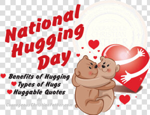 Cuddle Clipart Dad Hug   National Hugging Day 2019  HD Png Download