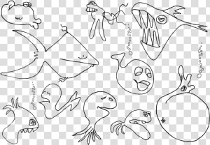 Emotion art text   Ikan Di Laut Kartun  HD Png Download