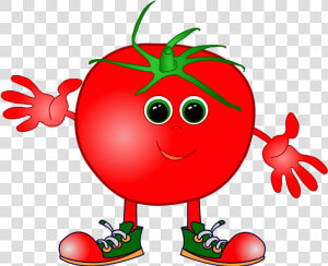 Healthy Food X With Faces Clip Art Clipart For Recipes   Tomato Kids  HD Png Download