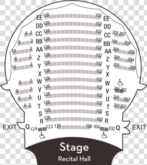 Recital Hall Is A 250 seat Space   Circle  HD Png Download