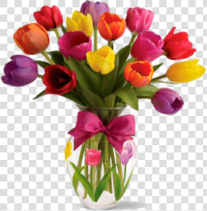  vase  tulips  flowers  stickers   Tulips In A Vase  HD Png Download