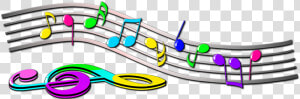 Note  Scores  Treble Clef  Melody  Music  Clip Art   Colorful Music Notes Symbols  HD Png Download