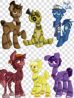 Fallenfateadopts  Bonnie  Chica  Five Nights At Freddy   Freddy Pony  HD Png Download