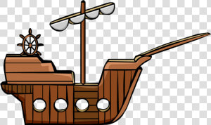 Free Pirate Ship Png   Club Penguin Pirate Ship  Transparent Png