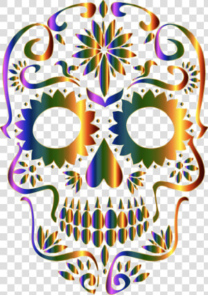 Sugar Skull Clipart Transparent Background   Transparent Background Sugar Skull Png  Png Download