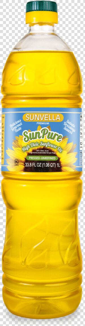 Sunvella Sunpure Pressed unrefined High Oleic Sunflower   Sunvella Sunflower Oil  HD Png Download