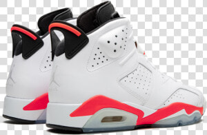 Air Jordan 6 Retro White infrared   Sneakers  HD Png Download