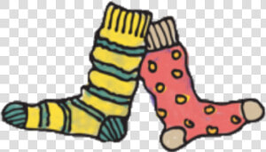 Sock Clip Transparent   Mismatched Socks Clipart  HD Png Download