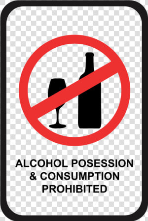 Alcohol Possession And Consumption Prohibited   Food Or Drinks Allowed Sign  HD Png Download