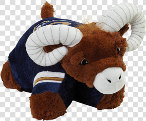 Nfl Los Angeles Rams Pillow Pet   Nfl Pillow Pets Rams  HD Png Download