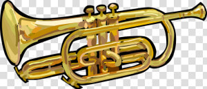 Transparent Trumpet Clip Art   Trumpet  HD Png Download