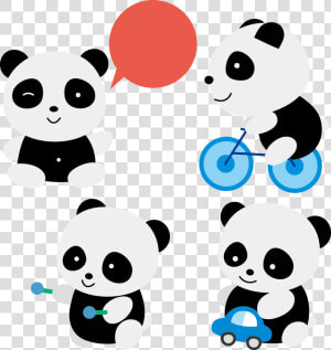 Clipart Bear Giant Panda   Panda Clipart  HD Png Download