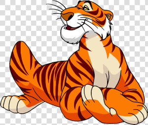 Shere Khan The Jungle Book Bagheera Tiger Cartoon   Cartoon Jungle Book Tiger  HD Png Download