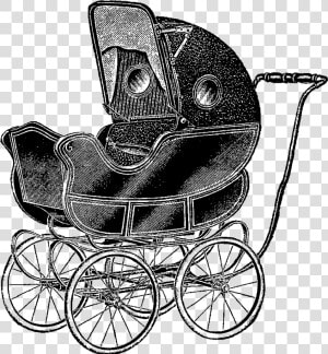 Transparent Baby Carriage Png   Baby Carriage Vintage Png  Png Download